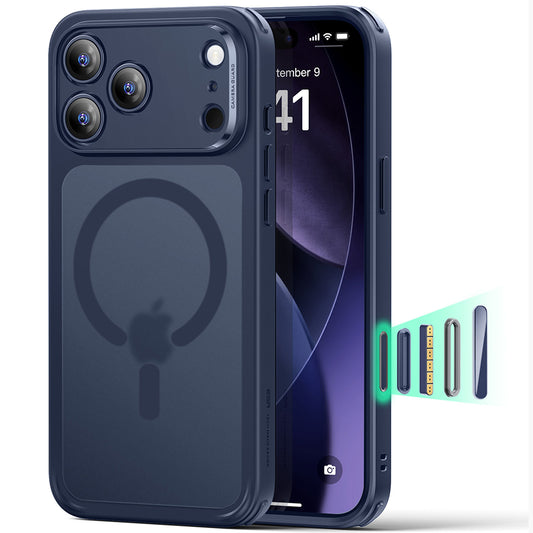 Ovitek MagSafe za Apple iPhone 17 Pro, ESR, Classic Hybrid, Satenasto modra