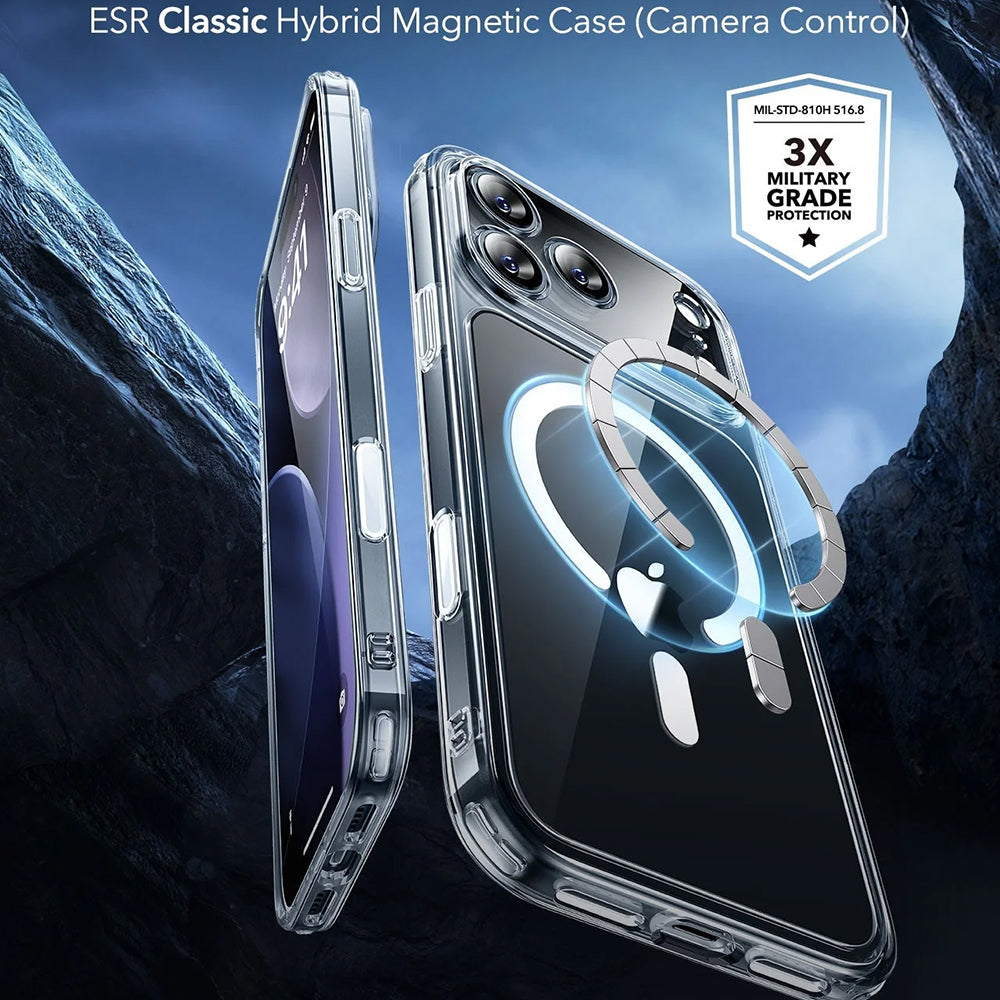 Ovitek MagSafe za Apple iPhone 17 Pro, ESR, Classic Hybrid, Prozoren