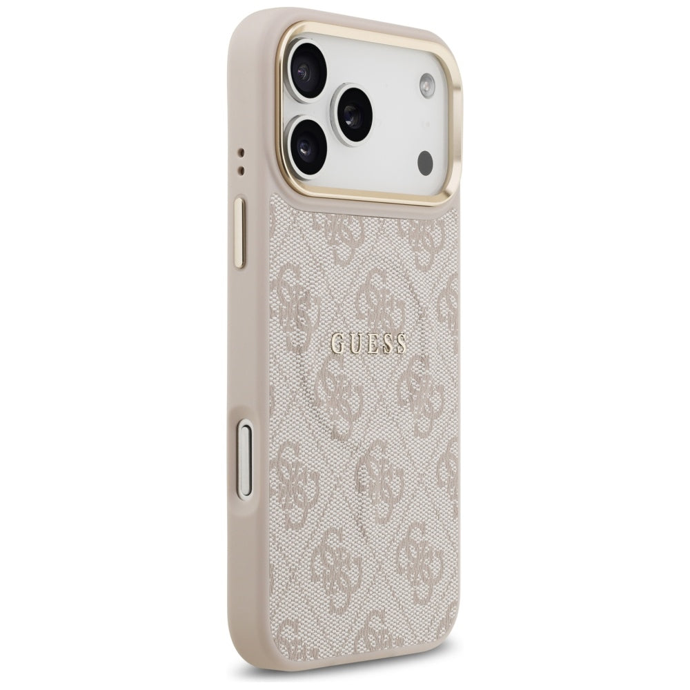 MagSafe ovitek za Apple iPhone 17 Pro, Guess, 4G Classic, Roza