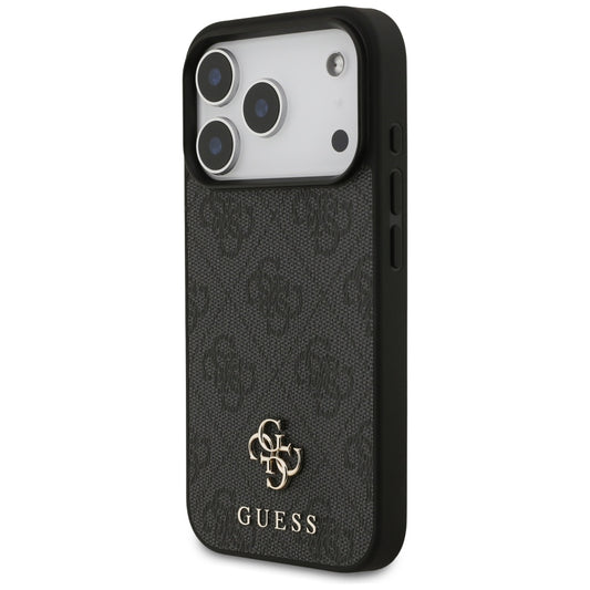 Ovitek MagSafe za Apple iPhone 17 Pro, Guess, 4G Small and Classic Logo, črn