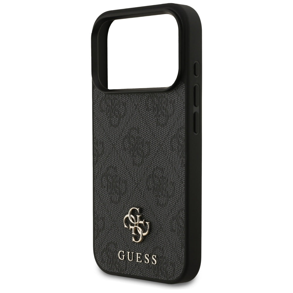 Ovitek MagSafe za Apple iPhone 17 Pro, Guess, 4G Small and Classic Logo, črn