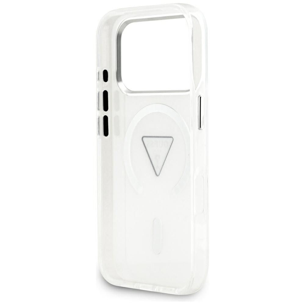 Ovitek MagSafe za Apple iPhone 17 Pro, Guess, IML Gradient Triangle Logo, Prozoren