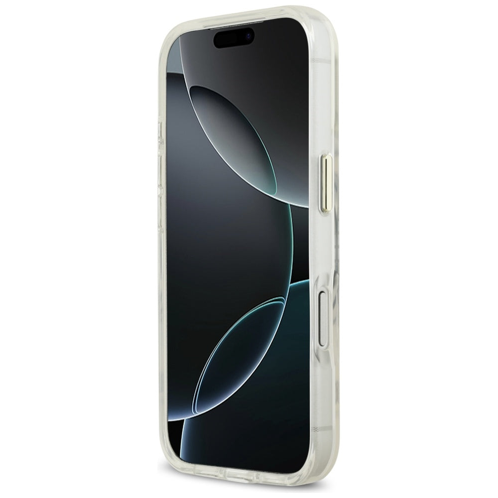 Ovitek MagSafe za Apple iPhone 17 Pro, Guess, Metal Outline, Zlat