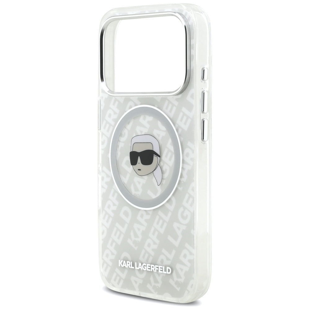 Ovitek MagSafe za Apple iPhone 17 Pro, Karl Lagerfeld, IML Karl`s Head, Siv