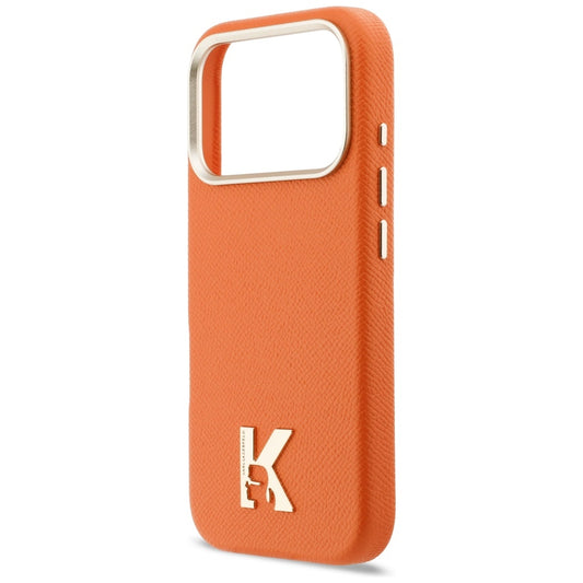Ovitek MagSafe za Apple iPhone 17 Pro, Karl Lagerfeld, Karl Head Logo, Oranžen