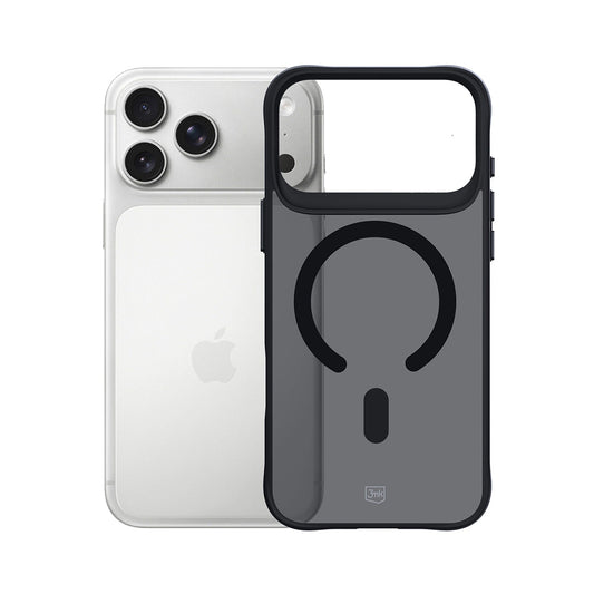 Ovitek MagSafe za Apple iPhone 17 Pro Max, 3MK, Smoke MagCase, črn
