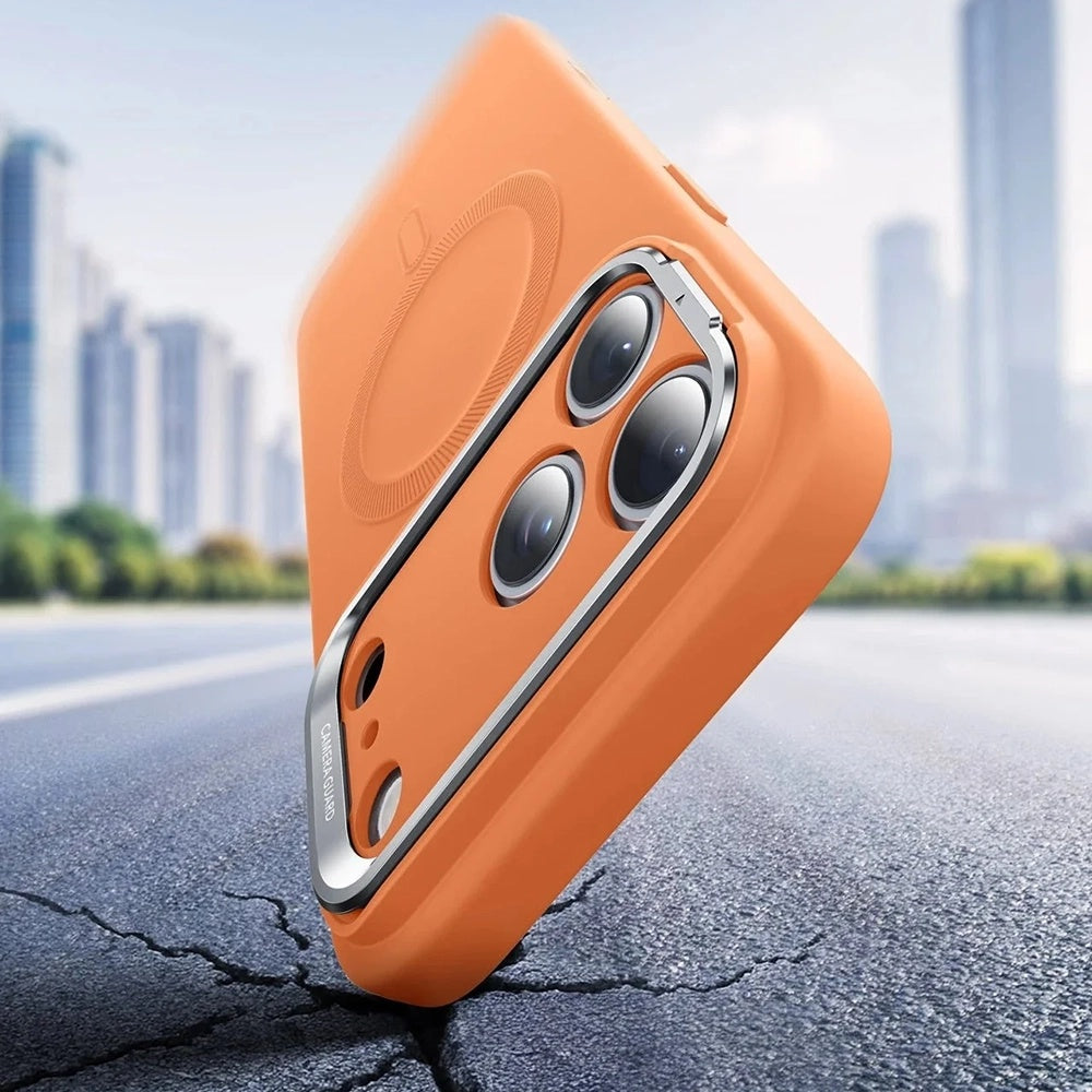 Ovitek MagSafe za Apple iPhone 17 Pro Max, ESR, Cloud Soft Kickstand, Oranžen