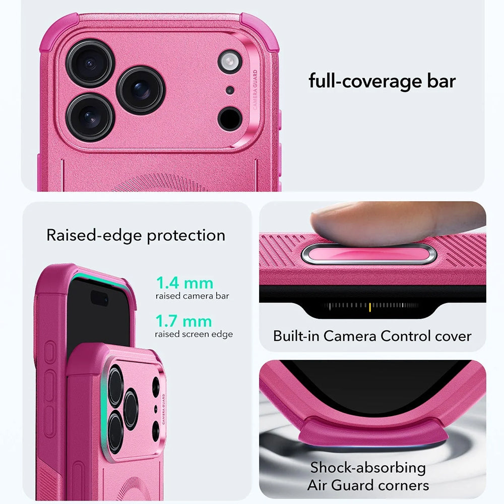 Ovitek MagSafe za Apple iPhone 17 Pro Max, ESR, Cyber, Roza