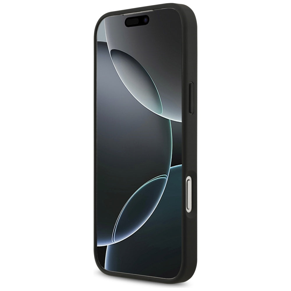 Ovitek MagSafe za Apple iPhone 17 Pro Max, Guess, 4G Circle Classic Logo, Črn
