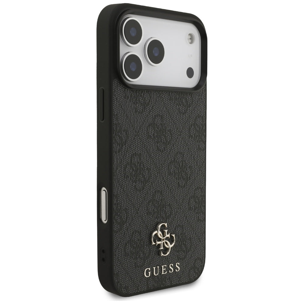 MagSafe ovitek za Apple iPhone 17 Pro Max, Guess, 4G Small and Classic Logo, črn