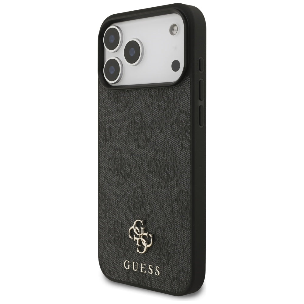 MagSafe ovitek za Apple iPhone 17 Pro Max, Guess, 4G Small and Classic Logo, črn