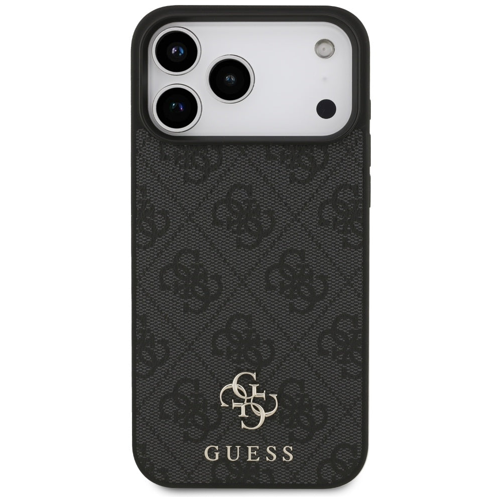 MagSafe ovitek za Apple iPhone 17 Pro Max, Guess, 4G Small and Classic Logo, črn