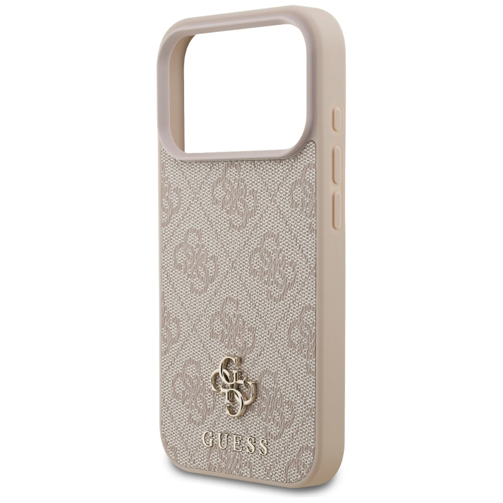 Ovitek MagSafe za Apple iPhone 17 Pro Max, Guess, 4G Small and Classic Logo, Roza