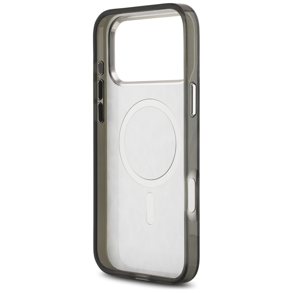 Ovitek MagSafe za Apple iPhone 17 Pro Max, Karl Lagerfeld, IML Leopard vzorec, črn