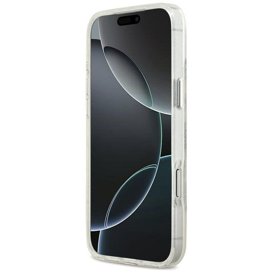 Ovitek MagSafe za Apple iPhone 17 Pro Max, Karl Lagerfeld, IML Sketch Logo Glitter Karl & Choupette, Prozoren