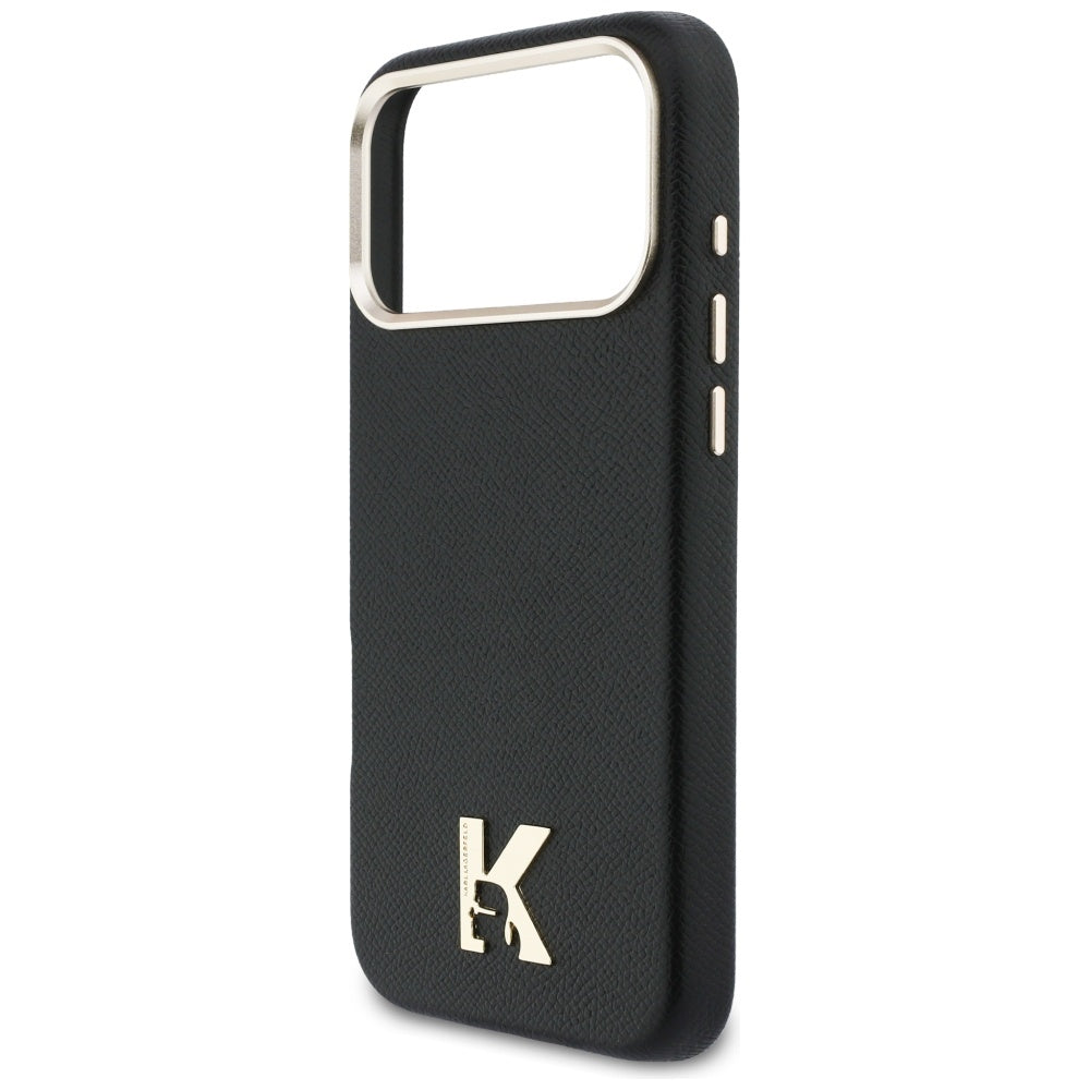 Ovitek MagSafe za Apple iPhone 17 Pro Max, Karl Lagerfeld, Karl Head Logo, črn