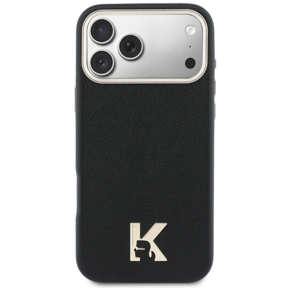 Ovitek MagSafe za Apple iPhone 17 Pro Max, Karl Lagerfeld, Karl Head Logo, črn
