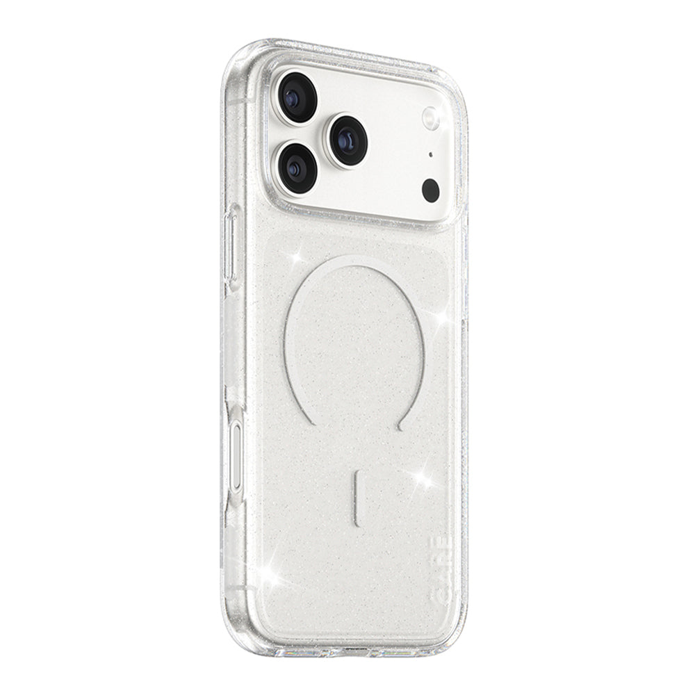 Ovitek MagSafe za Apple iPhone 17 Pro Max, PanzerGlass, Care Urban Explorer Star Lit, Prosojna Bela