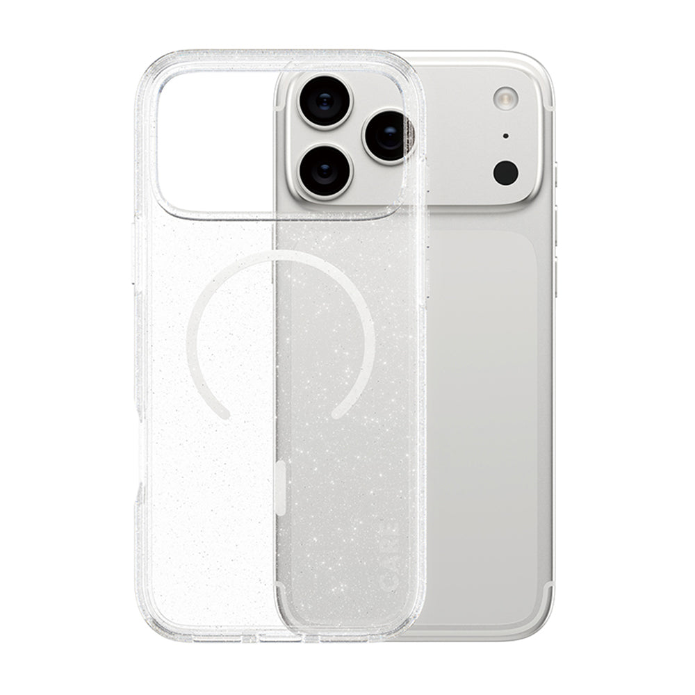 Ovitek MagSafe za Apple iPhone 17 Pro Max, PanzerGlass, Care Urban Explorer Star Lit, Prosojna Bela
