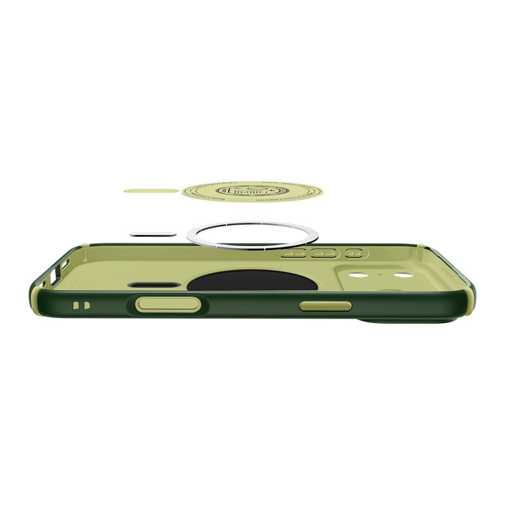 Ovitek MagSafe za Apple iPhone 17 Pro Max, Spigen, Caseology Nano Pop Hybrid, Zelen ACS11148