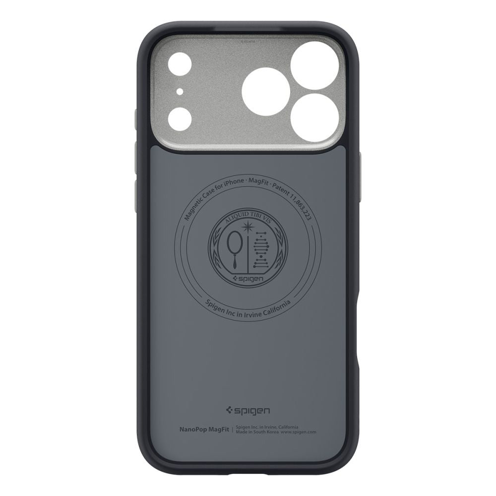 Ovitek MagSafe za Apple iPhone 17 Pro Max, Spigen, Caseology Nano Pop, Črn