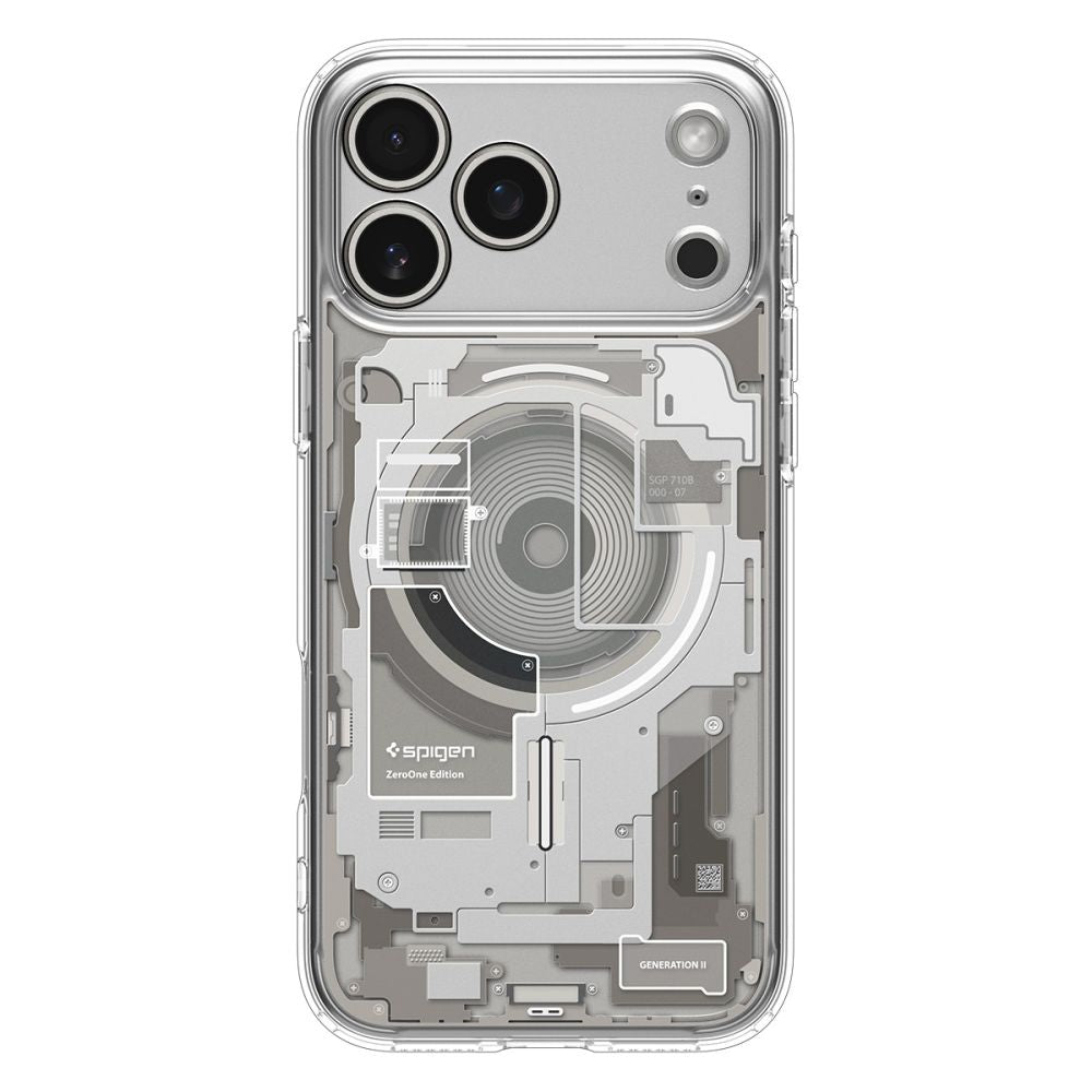 Ovitek MagSafe za Apple iPhone 17 Pro Max, Spigen, Ultra Hybrid Neo One, Prozoren ACS10290