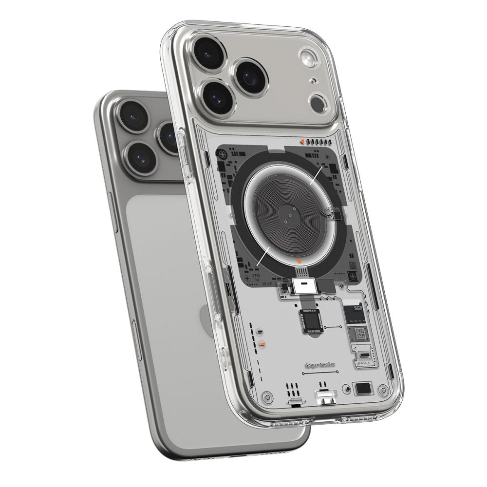 Ovitek MagSafe za Apple iPhone 17 Pro Max, Spigen, Ultra Hybrid Neo One, Prozoren ACS10290