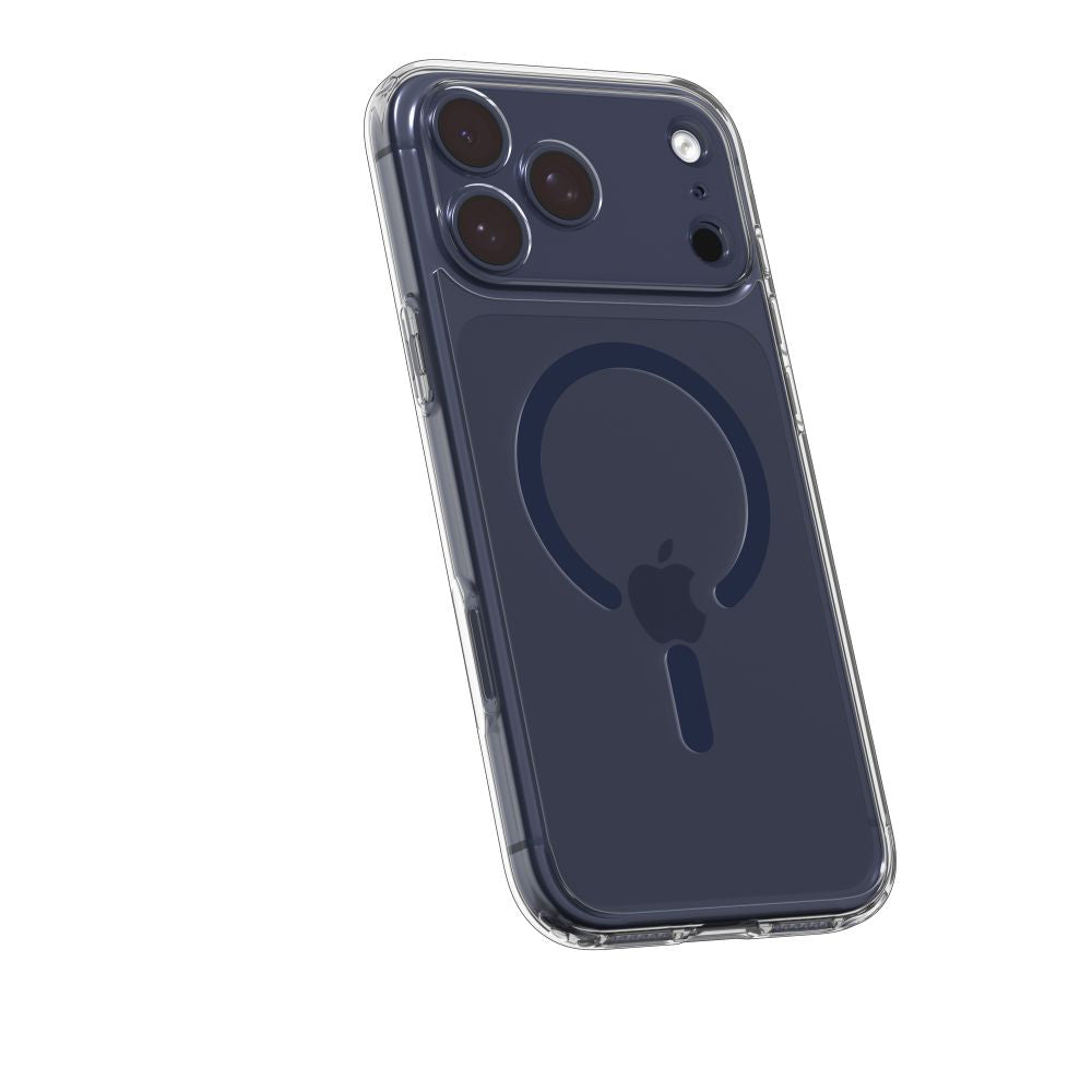 Ovitek MagSafe za Apple iPhone 17 Pro Max, Spigen, Ultra Hybrid, Prozorno Mornarsko Modra ACS11108