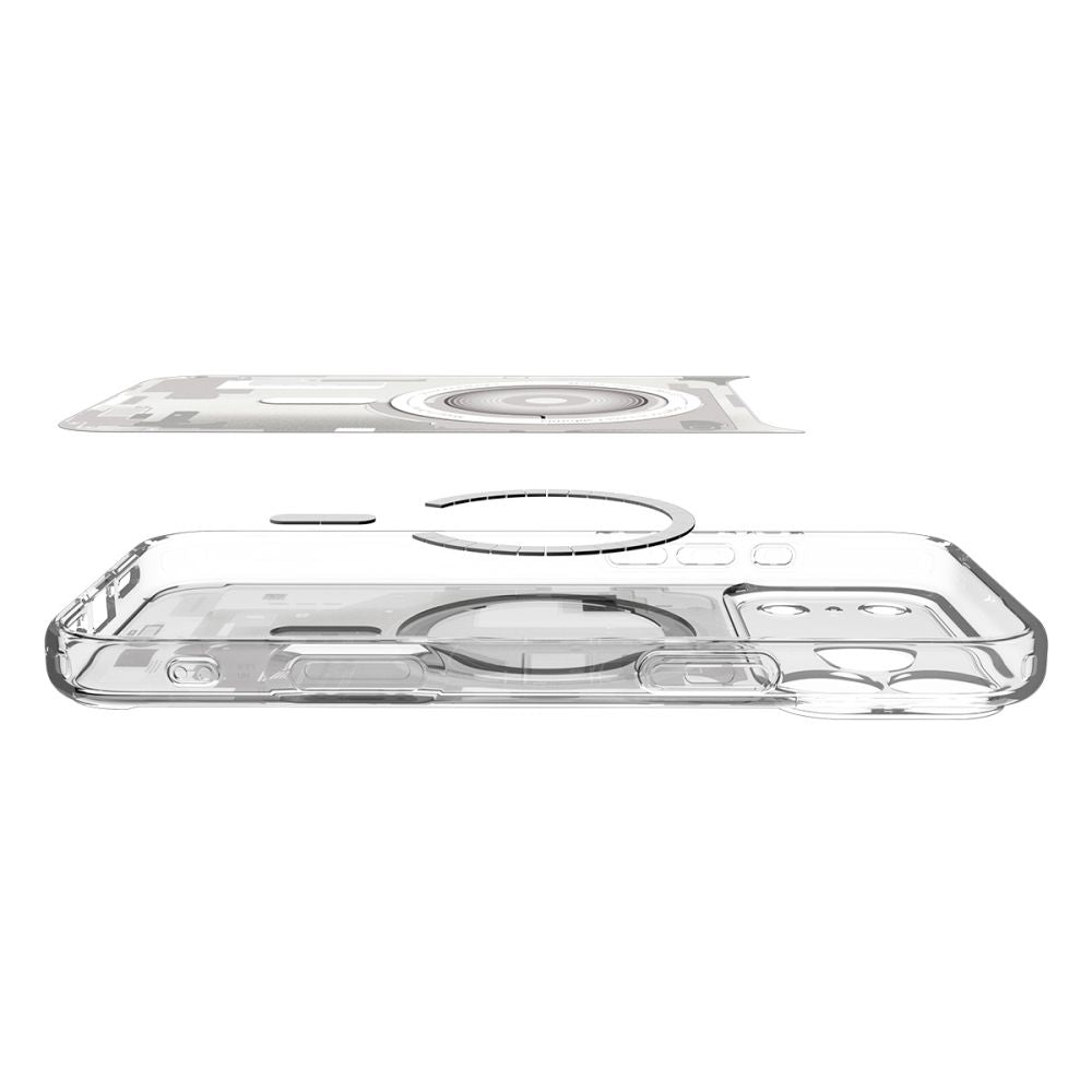 Ovitek MagSafe za Apple iPhone 17 Pro Max, Spigen, Ultra Hybrid Zero One, Bela ACS10287