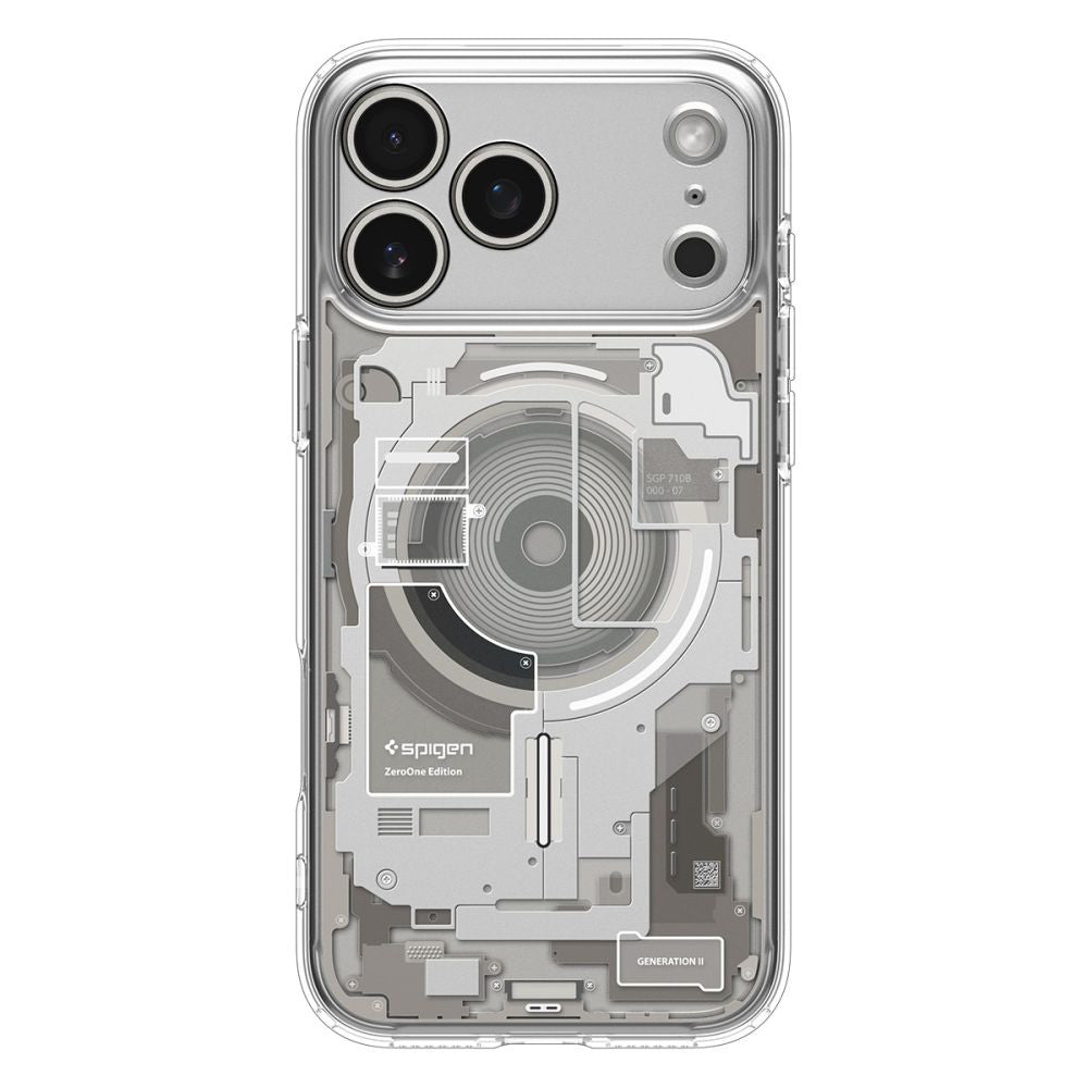 Ovitek MagSafe za Apple iPhone 17 Pro Max, Spigen, Ultra Hybrid Zero One, Bež ACS10288