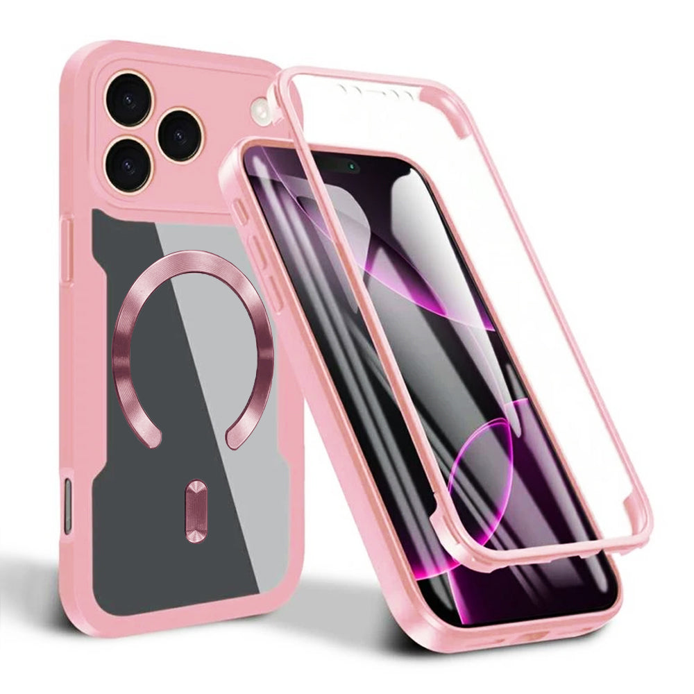 MagSafe Case for Apple iPhone 17 Pro Max, Techsuit, ColorVerse 360, Pink