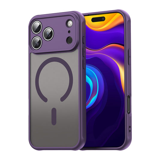 Ovitek MagSafe za Apple iPhone 17 Pro Max, Techsuit, HaloFrost II, Vijolična