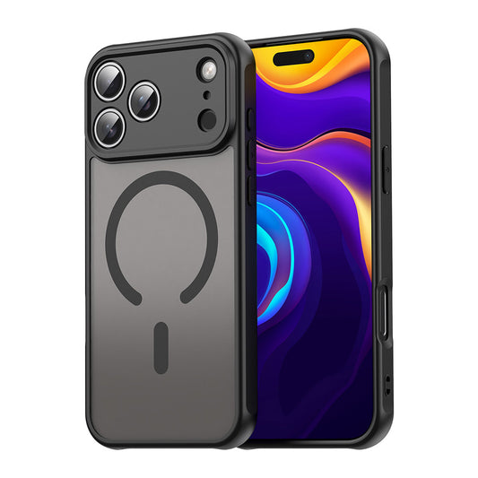 Ovitek MagSafe za Apple iPhone 17 Pro Max, Techsuit, HaloFrost II, Črn