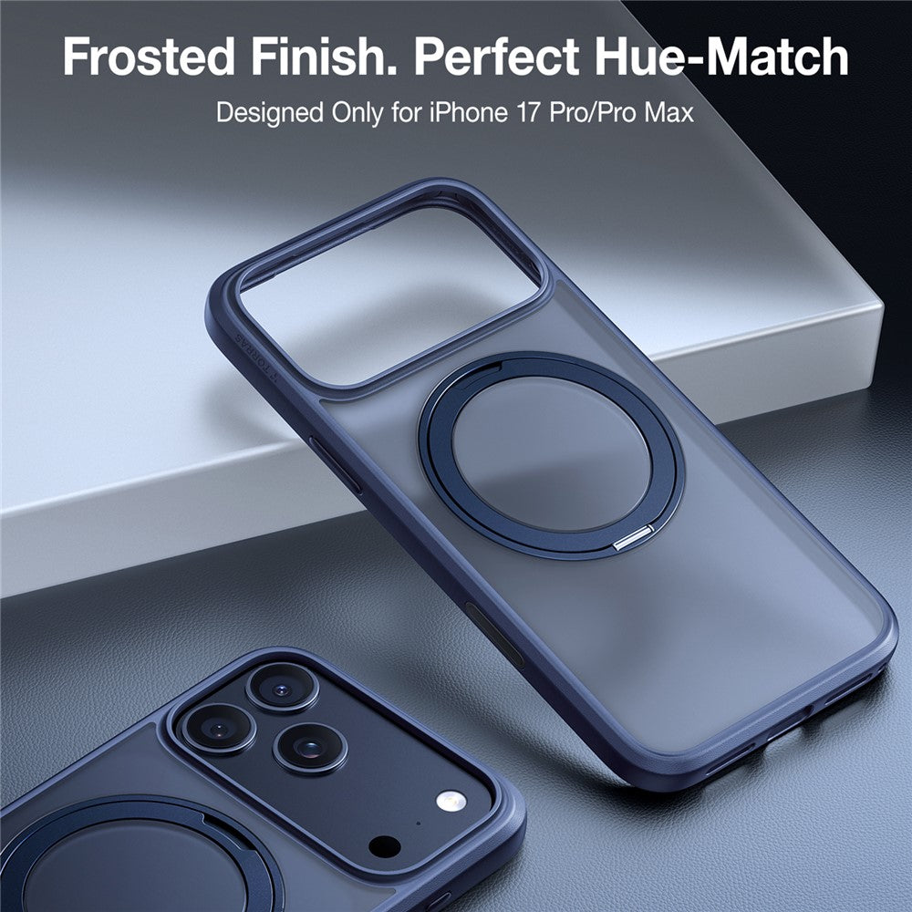 Ohišje MagSafe za Apple iPhone 17 Pro Max, Torras, Ostand Pro, Mornarsko modra