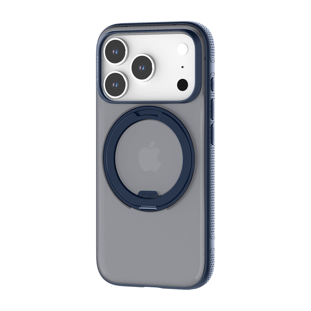 Ovitek MagSafe za Apple iPhone 17 Pro Max, Torras, Ostand R Fitness, Temno modra