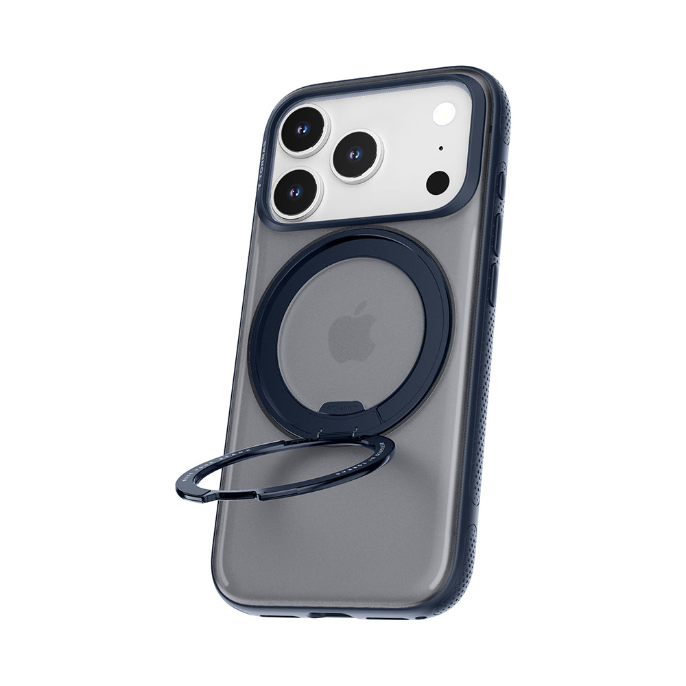 Ovitek MagSafe za Apple iPhone 17 Pro Max, Torras, Ostand R Fitness, Temno modra