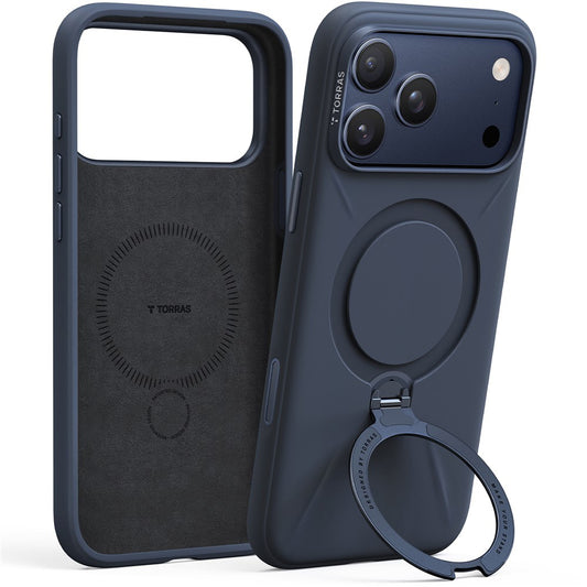 Ovitek MagSafe za Apple iPhone 17 Pro Max, Torras, QPRO Silicone, Modra
