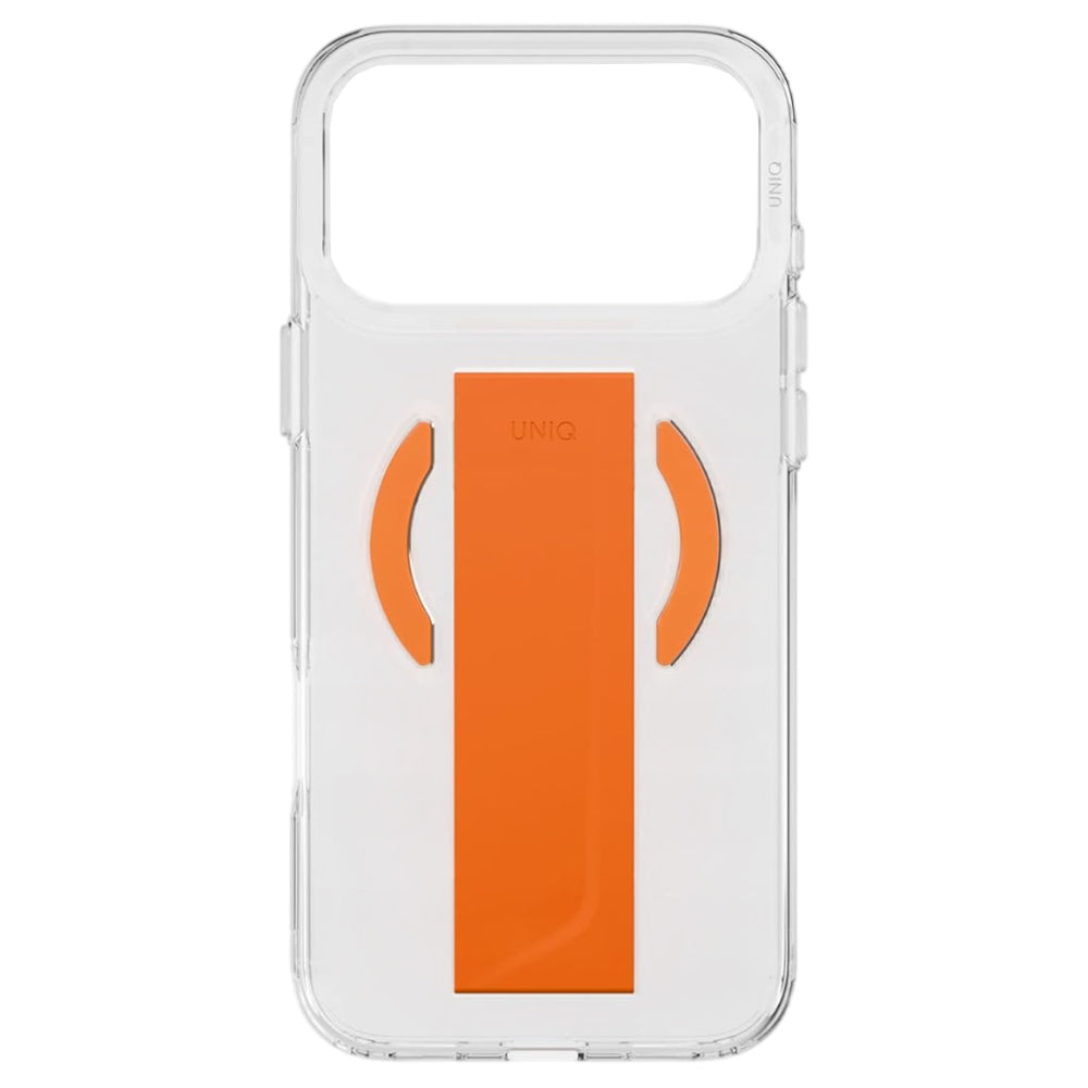 MagSafe ovitek za Apple iPhone 17 Pro Max, UNIQ, Heldro Air MagClick, prozorno oranžen