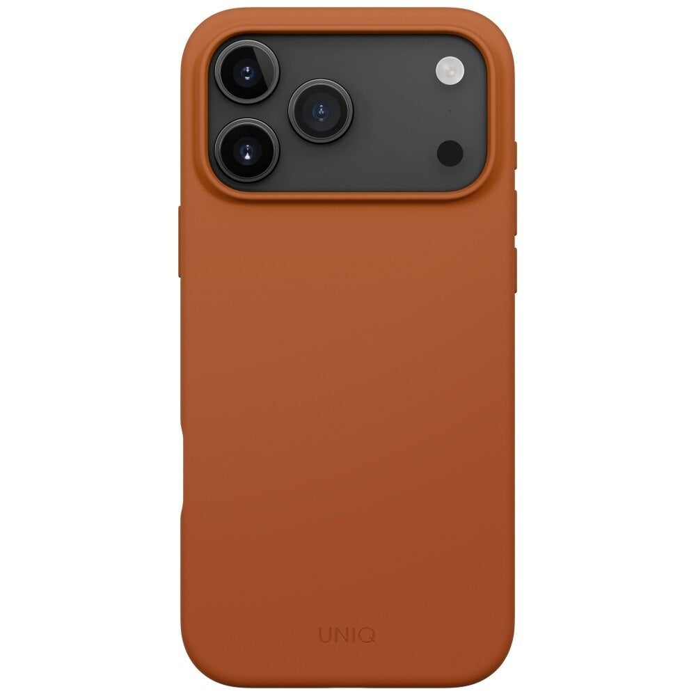 Ovitek MagSafe za Apple iPhone 17 Pro Max, UNIQ, Lino MagClick, Temno Oranžna