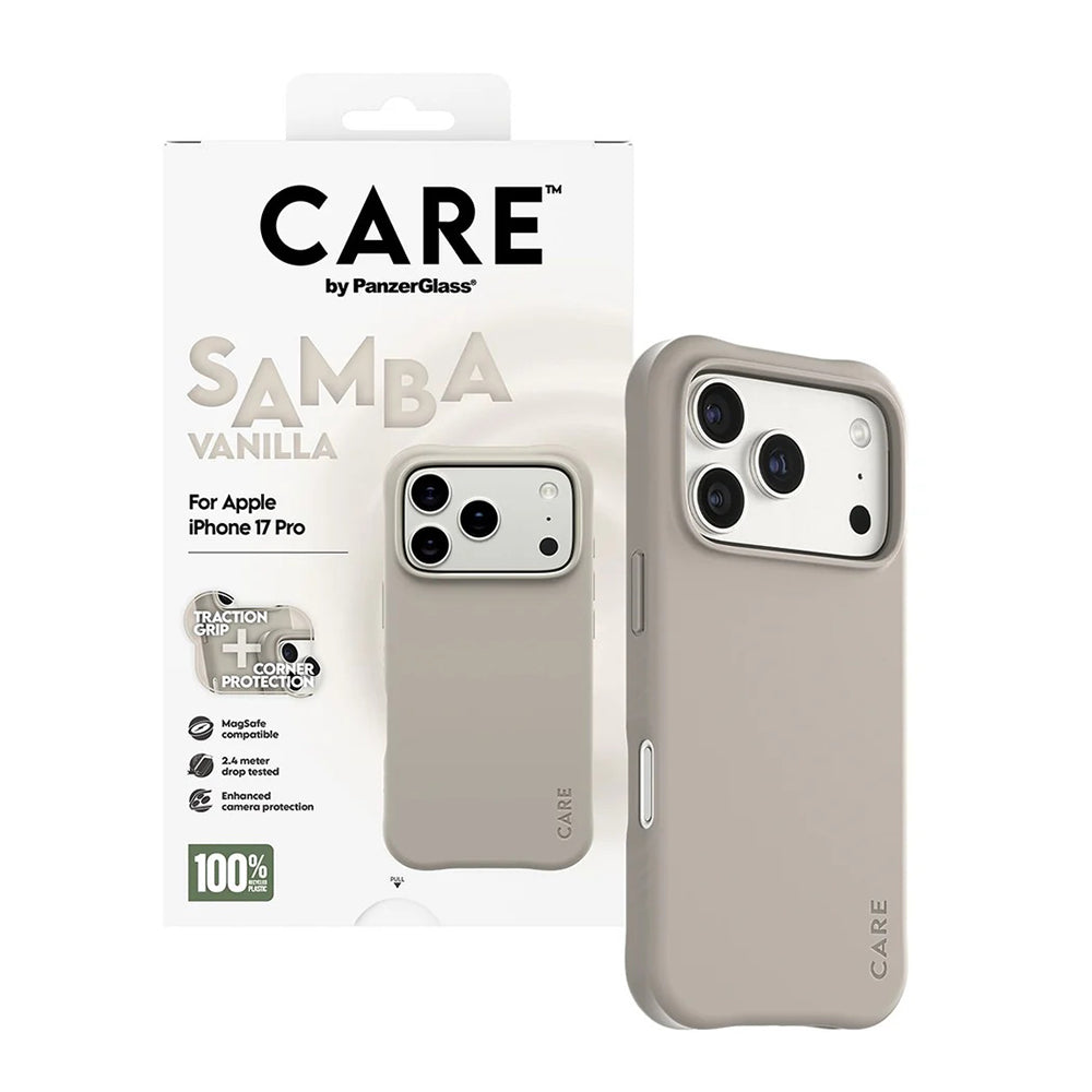 Ovitek MagSafe za Apple iPhone 17 Pro, PanzerGlass, Care Fashionable, Bež