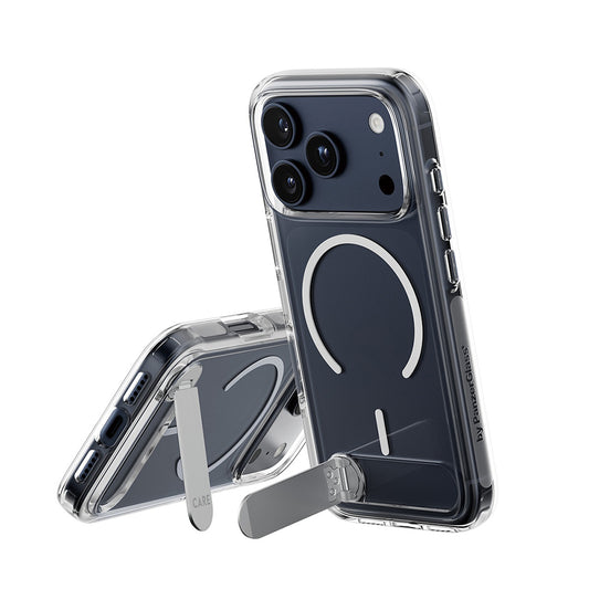 Ovitek MagSafe za Apple iPhone 17 Pro, PanzerGlass, s funkcijo stojala, prozoren