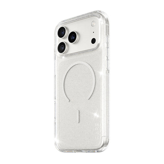 Ovitek MagSafe za Apple iPhone 17 Pro, PanzerGlass, Care Urban Explorer Star Lit, Prosojna Bela