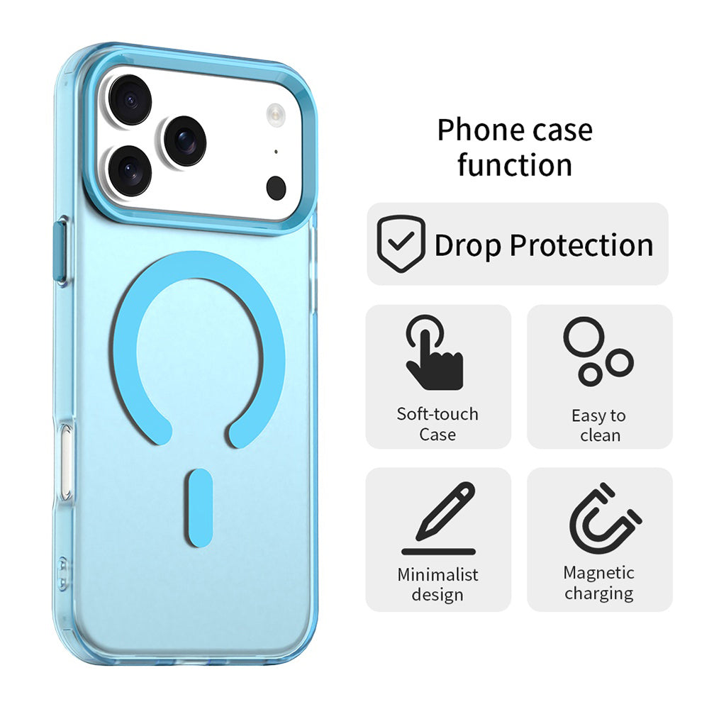 Ovitek MagSafe za Apple iPhone 17 Pro, Techsuit, CandyCase, Modra
