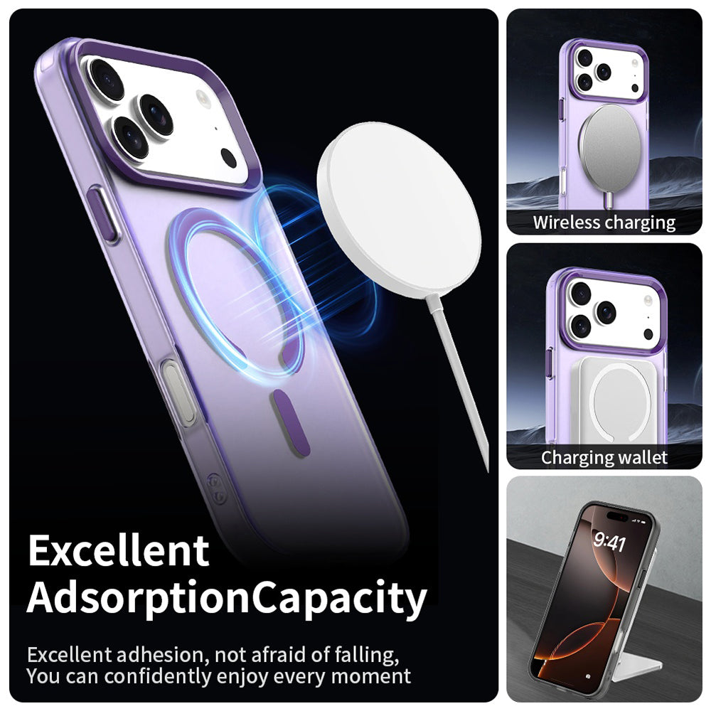 Ovitek MagSafe za Apple iPhone 17 Pro, Techsuit, CandyCase, Vijolična
