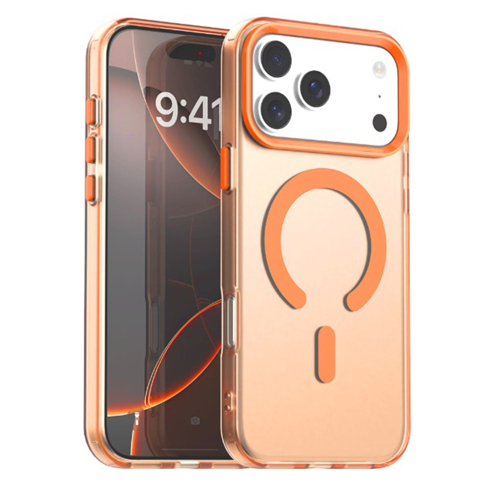 MagSafe ovitek za Apple iPhone 17 Pro, Techsuit, CandyCase, Oranžen