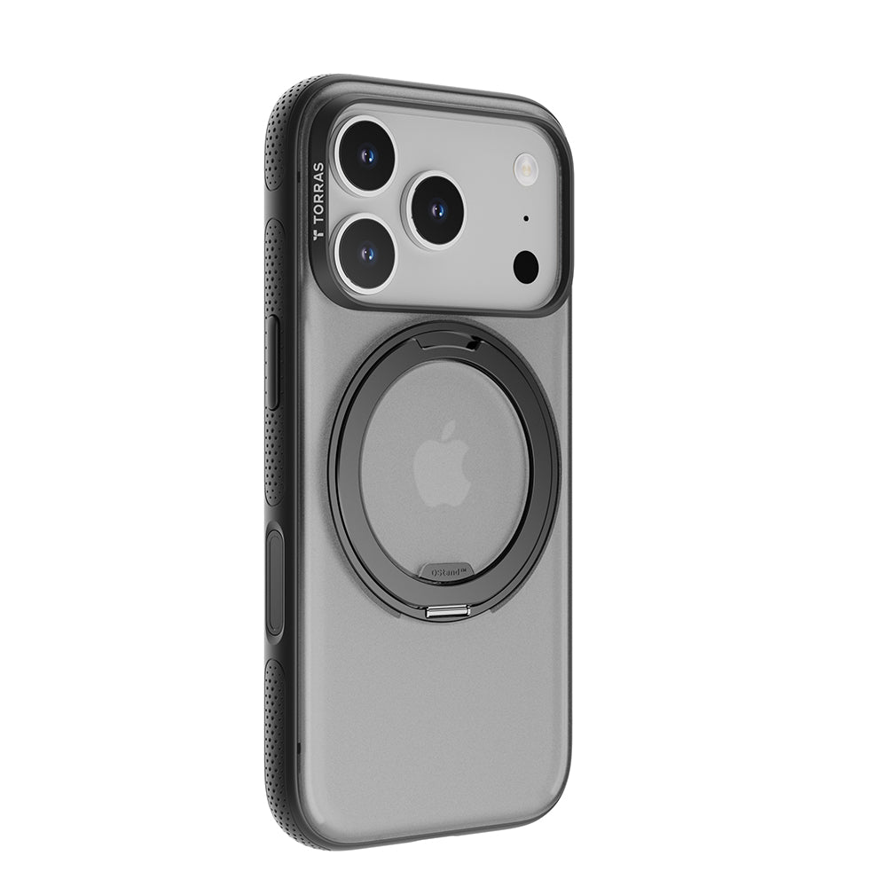 Ovitek MagSafe za Apple iPhone 17 Pro, Torras, Ostand R Fitness, Črn