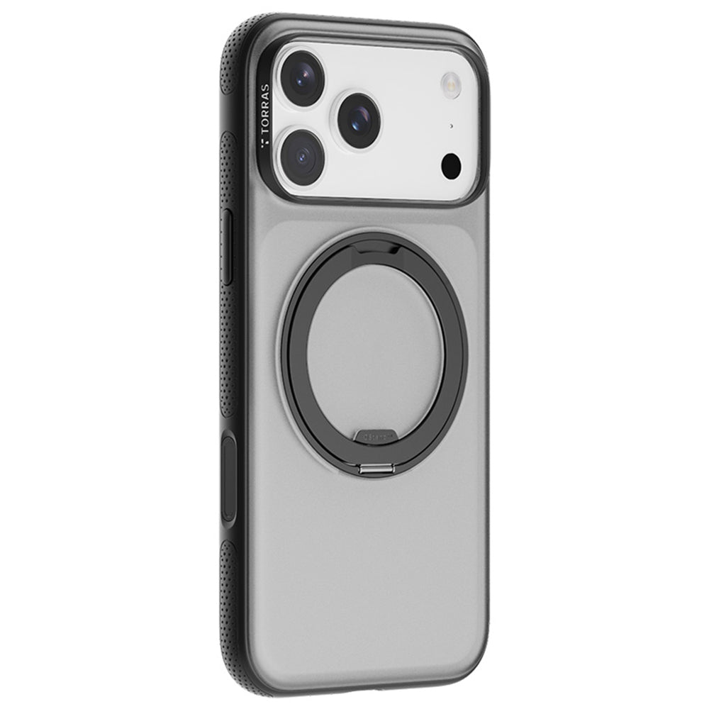 Ovitek MagSafe za Apple iPhone 17 Pro, Torras, Ostand R Fitness, Črn