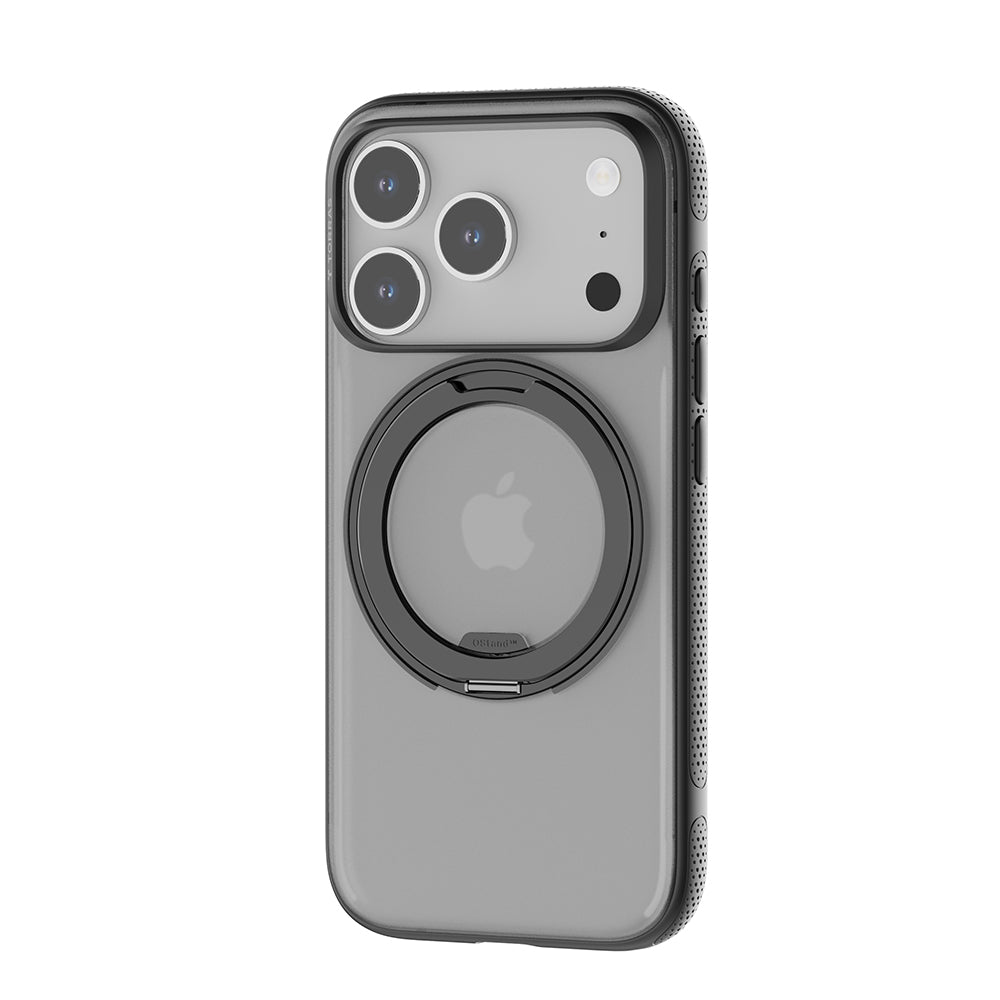 Ovitek MagSafe za Apple iPhone 17 Pro, Torras, Ostand R Fitness, Črn