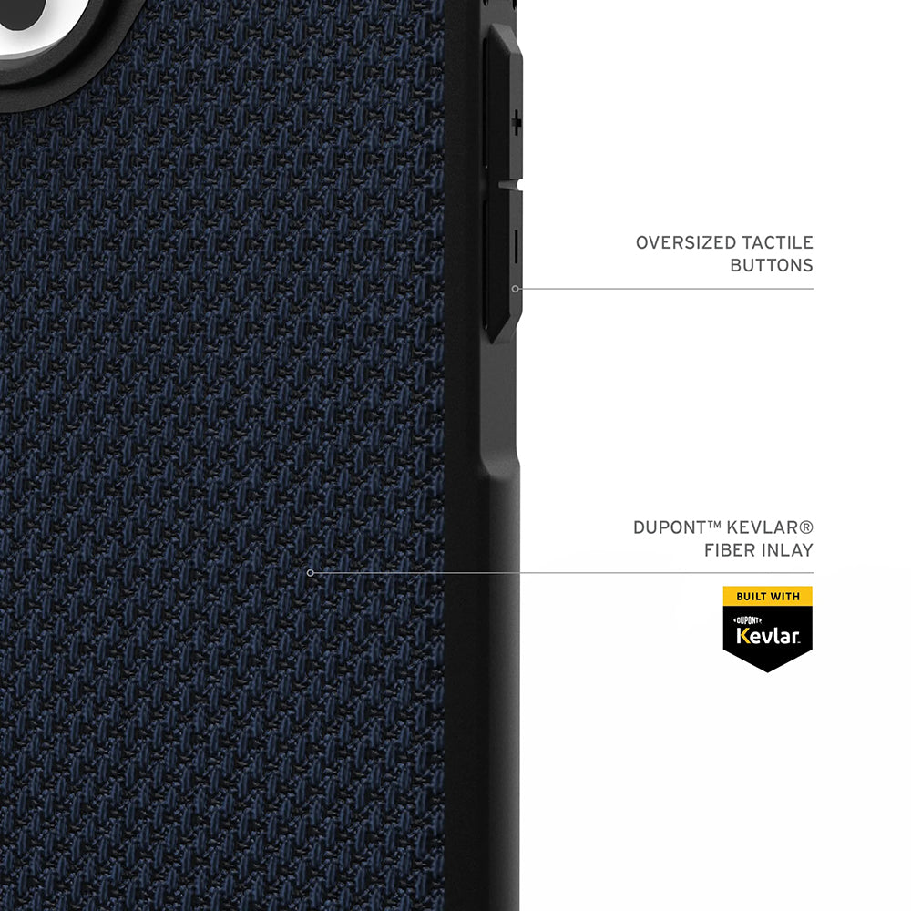Ovitek MagSafe za Apple iPhone 17 Pro, Urban Armor Gear, Metropolis LT Kevlar, Mornarsko modra