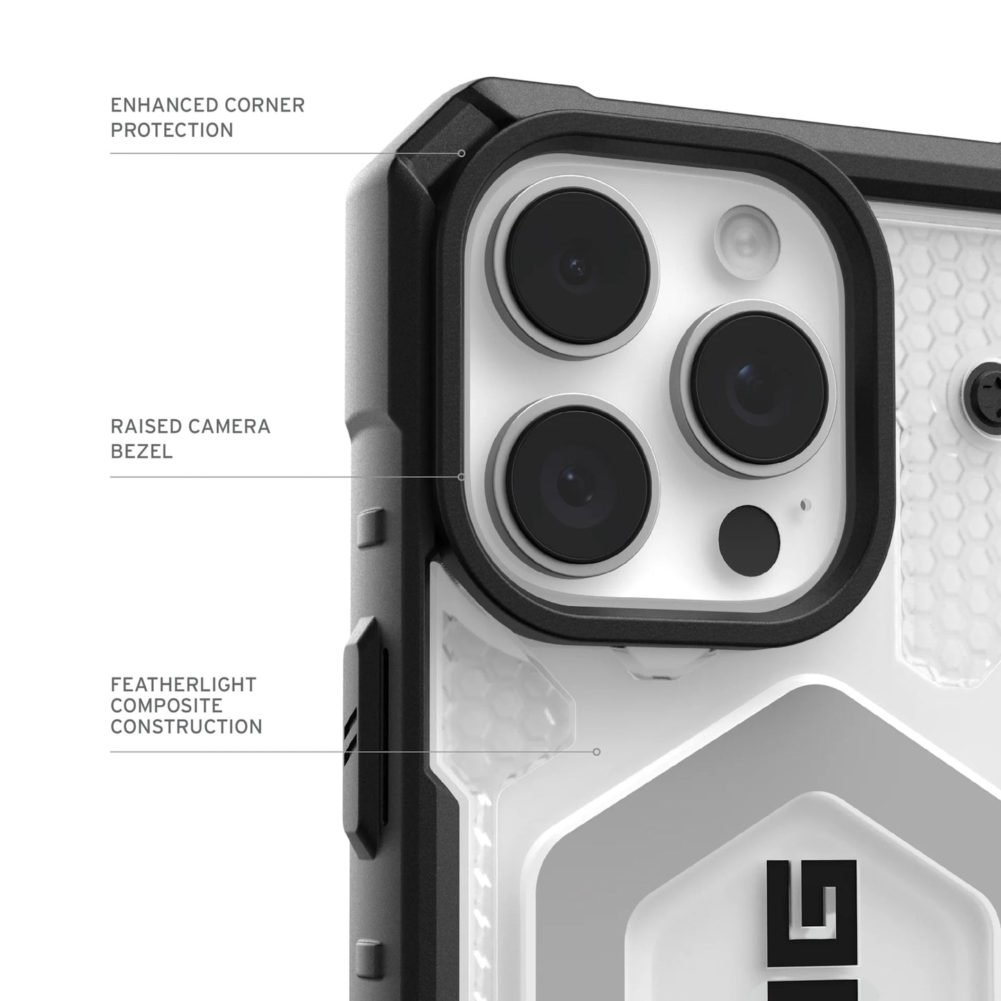 Ovitek MagSafe za Apple iPhone 17 Pro, Urban Armor Gear, Pathfinder Clear, Prozoren